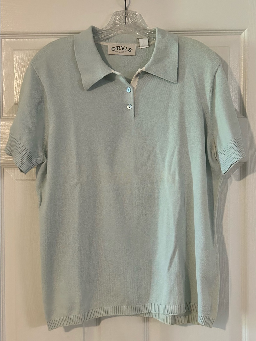Orvis Vintage Cotton Knit Polo Top